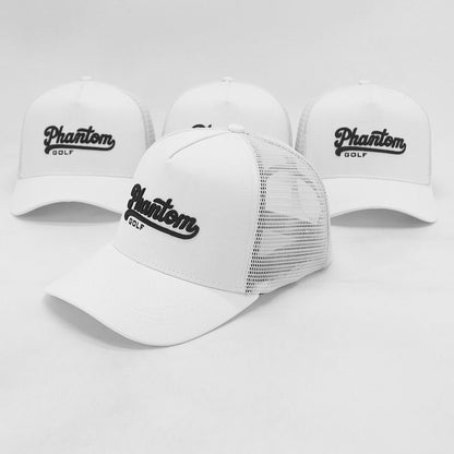 Phantom Logo Meshback Cap - White