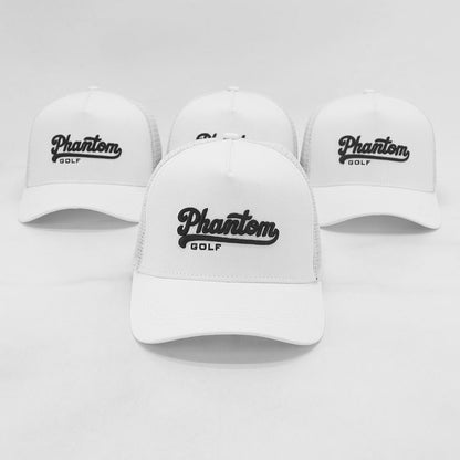 Phantom Logo Meshback Cap - White